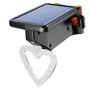 Bikight Solar Bike Taillight Light Sensor 3 Light Modes Waterproof Round Heart Shape Bicycle Rear Light for Night Cycling