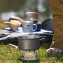 IPRee Portable Mini Alcohol Stove Burner Adjustable Firepower Gasoline Stove Aluminum Alloy Bracket Ultralight Brass Camping Stoves