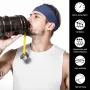 1Pcs Sports Headband Running Fitness Soft Elastic Sweatband Quick-Dry Hairbands for Outdoor Cycling Jog Tennis Yoga Gym