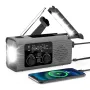 IPRee Hand Crank Emergency Radio Solar Powered Radio with LED Flashlight SOS Alarm Portable Radio for Outdoor Camping and Emergency