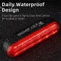 WEST BIKING Bicycle Laser Brake Sensing Taillight IPX5 Waterproof 450mAH USB Charging Bike Rear Light for Night Riding Safety