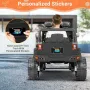 Funtok RO1 12V 4.5A Battery Powered Electric Ride on Truck Dual 25W Motors 4 km/h Speed 2.4G Remote Control LED Lights Music Fun Ride