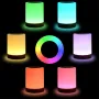 IPRee Touch Lamp LED Night Light for Bedrooms Living Room Portable Table Bedside Lamps Rechargeable Warm White RGB Light