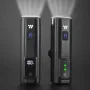 WEST BIKING Smart LED Digital Display Bike Headlight 1500mAh Battery Type-C Charging Waterproof Mini Portable Bicycle Front Light for MTB Bike Road Bike Flashlight