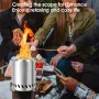 IPRee Outdoor Stainless Steel Firewood Stove Heater Camping Smokeless Fire Pit Furance Portable Wood Burning Brazier