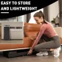 [USA Direct] Bominfit ZX1 Under Desk Treadmill 550W Power 6km/h Max Speed 110kg Weight Capacity Thin Silent Walking Treadmill with LED Smart Display for Home Gym Workouts
