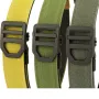 TUSHI 120cm Length Fashion Automatic Buckle Military Tactical Belt Thick Canvas Webbing Outdoor Shooting Waistband for Men Camping Hiking
