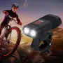 Bike Light Set 3000LM Double LED Bicycle Headlight Type-C Rechargeable with 4 Modes Taillight for MTB Road Bike