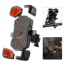 ROCKBROS 4.5''-7.2''Bicycle Phone Handlebar Holder 360° Rotation 30° Tilt Auto Locking Shockproof Non-slip Motorcycle Electric Vehicle Bike Bracket