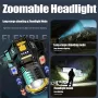Rechargeable Geste Sensor Zoomable LED Headlamp Outdoor Hand-free Strong Headlight 5 Modes Multiduty LED Head Flashlight for Camping Fishing Lantern Light