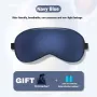 KALOAD Double Sided Simulated Silk Sleeping Eye Mask Adjustable Elastic Band Blackout Travel Sleep Eyeshade Nap Cover
