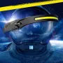 Bikight LX200 Wave Sensor 1200mAh 270° Wide Range 350LM 5 Lighting Modes LED Headlamp USB Rechargeable Head Torch COB Outdoor Cycling Adventure Fishing Flashlight Bike Headlamp