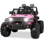 Kimbosmart 4WD 24V 7A Battery Powered Electric Kids Ride on Cars Dual 35W Motor 7.5 km/h Max Speed 2.4G Remote Control LED Lights Toy Car