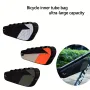 ENLEE 2.5L Bicycle Inner Tube Bag Waterproof Side Zipper Night Reflective Strip Narrow Edge Bike Triangle Front Beam Frame Bag