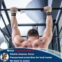 SKDK 1 Pair Weightlifting Straps Sports Padded Hand Grip Support Silicone Anti-slip Wristbands for Men Women Gym Fitness Lifting Strength Training