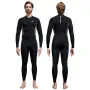 DIVE&SAIL Men Full Body Dive Skins Wetsuit UPF50+ Sun Protection Quick-drying One-piece Long Sleeve Diving Top Pant Front Zip Keep Warm Elastic Snorkeling Clothes for Surfing Swimming