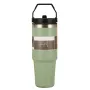 900ml Large Capacity Water Cup 304 Stainless Steel Car Insulated Cup with Straw and Handle Double Walled Travel Sports Water Bottle