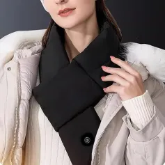 TENGOO Winter Intelligent Heated Scarf Neck Protection USB Electric Heating Shawl Feather Cold Warm Neck 3 Gear Heating Outdoor Warm Scarf