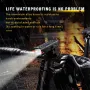 OFFBONDAGE 350LM Bicycle Headlight Digital Display Power Lightweight Waterproof Aluminum Alloy Strong Flashlight Type-C Charging Bike Front Light for MTB Outdoor Night Riding Safety