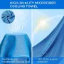 KALOAD 1 Pack Breathable Cooling Towels for Men Women UV Protection Quick-Dry Absorbent Sports Headscarf for Gym Running Golf Cycling Camping