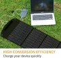 [US Direct] Poweronetek 100W Foldable Solar Panel Foldable 18V Conversion Waterproof Portable PV Panel For Power Sation Outdoor Charging Device TMB-SP100F
