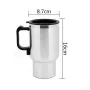 IPRee Car Kettle Electric Kettle Camping 12V 450ml Portable Travel Car Truck Kettle Hot Water Heater Bottle for Tea Coffee Making Heating Cup