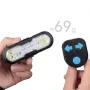BIKIGHT 2 in 1 Wireless Remote Warning Turn Bike Taillight 5 Iighting Modes 70dB Loud Bell 1200mAh Battery Type-C Rechargeable Safe Smart Rear Light with Horn for Giant Samebike Ibis MTB Bike Night Cycling Riding