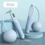 KALOAD Smart Screen Counting Cordless Skipping Rope 60mm Weighted Ball Anti-Skid Handle Silicone Speed Rope Portable Lightweight Unisex Weight for Indoor Outdoor