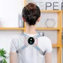Intelligent induction vibration Back Support Adjustable Non-slip Posture Spinal Correction with LCD Display for Adults Children