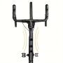 ENLEE 2.5L Bicycle Inner Tube Bag Waterproof Side Zipper Night Reflective Strip Narrow Edge Bike Triangle Front Beam Frame Bag