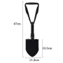 IPRee Outdoor Folding Shovel Steel Multifunctional Camping Tool Survival Shovel With Storage Bag For Outdoor Adventures