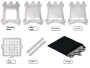 Portable Outdoor Wood Camping Barbecue Wood Stove Camping Portable Folding Card Stove Titanium Alloy Stove Titanium