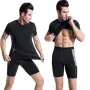Camiseta deportiva de manga corta TENGOO para hombre, transpirable, de secado rápido, elástica y cómoda, para entrenamiento en gimnasio al aire libre y fitness.