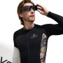 DIVE&SAIL Men Full Body Dive Skins Wetsuit UPF50+ Sun Protection Quick-drying One-piece Long Sleeve Diving Top Pant Front Zip Keep Warm Elastic Snorkeling Clothes for Surfing Swimming