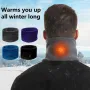 TENGOO Sciarpa riscaldante elettrica a 3 velocità regolabile intelligente invernale ricaricabile tramite USB, protezione dal freddo per collo, sciarpa calda per uomo e donna (batteria non inclusa)