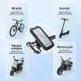 XANES 7-inch Bicycle Phone Holder Support TPU Touch Screen Waterproof Universal Bike GPS 360° Swivel Adjustable Motorcycle Cellphone Holder