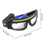 High Brightness LED Headlamp 90°Adjustable Job Site & Security Lighting 5 Modes Rechargeable Flashlight Wave Sensor Control