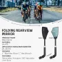 WEST BIKING HD Anti-Glare Bike Rearview Mirror 360° Rotation Adjustable Retractable Reflector for 20-23mm Bicycle Electric Scooter Handlebars