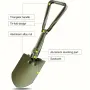 IPRee Outdoor Folding Shovel Steel Multifunctional Camping Tool Survival Shovel With Storage Bag For Outdoor Adventures