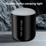 Camping Light Wireless Air Compressor 4000Pa Mini Inflate Deflate Pump 2200mAh Outdoor Inflator Pump for Inflatable Mats Swim Ring Outdoor Tools