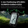 WEST BIKING XQ2 2.4'' GPS Wireless Bike Computer Auto Backlight IPX7 Waterproof Type-C Charge Speedometer for MTB Cycling