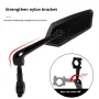 BENGGUO 1 Pair Bicycle Rearview Mirror 360° Rotation Anti-glare HD Wide Range Bike Handlebar Reflector Mirror for MTB Motorcycle E-bike