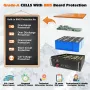 [US Direct] Cloudenergy 48V 150Ah LiFePO4 Battery Wall Mounted Lithium Deep Cycle Battery Pack 7680Wh 5120W Energy 6000+ Life Cycles Built-in 100A BMS, for RV, Solar, Marine, Overland, Off-Grid CL48-150B