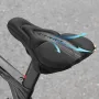 WEST BIKING Silicone High Elastic Bicycle Cushion Cover Breathable Soft Bike Seat Cushion with Rainproof Protection for Outdoor Riding