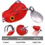 ZANLURE 5PCS 2.5cm Frog Fishing Lures Realistic Fisheye Bite Resistant Sharp Hook for Long Casting