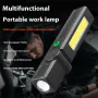 Multi-Functional Portable Work Light Rotating L-shape LED Flashlight Magnetic USB Charging Super Bright Lighting Repair Light