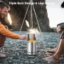 IPRee Outdoor Stainless Steel Firewood Stove Heater Camping Smokeless Fire Pit Furance Portable Wood Burning Brazier