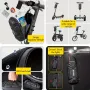 WILD MAN 2L EVA Hard Shell Scooter Handlebar Bag Waterproof Large Capacity Reflective Quick Release Handlebar Bag for Bike Electric Scooter Motorcycle