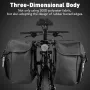 WEST BIKING 25L Bicycle Pannier Bag Waterproof Bike Rear Seat Bag Large Capacity Tail Seat Luggage Carrier Cycling Bags for MTB