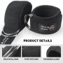 SKangDuke 1 Single Padded Fitness Protective Gear Anklet Straps for Home Gym Glute Workouts Leg Extensions Hip Abductors